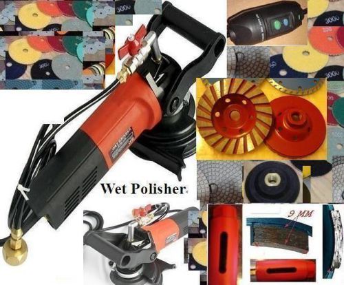 Wet Variable Speed Polisher Cup Core Drill Bit Pad Stone Concrete Granite Marble