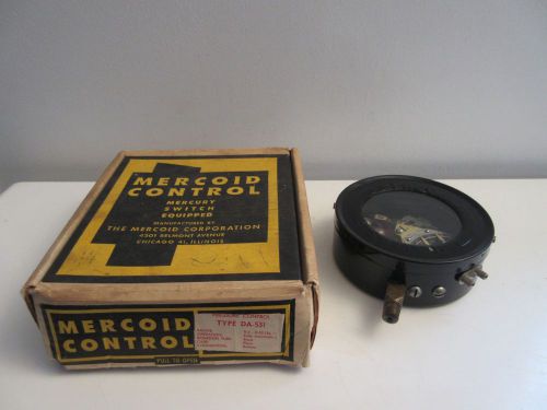 Vintage nos mercoid da-531 mercury pressure switch brass bourdon tube steampunk for sale