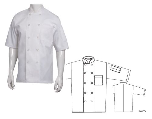 chef coat short sleeve