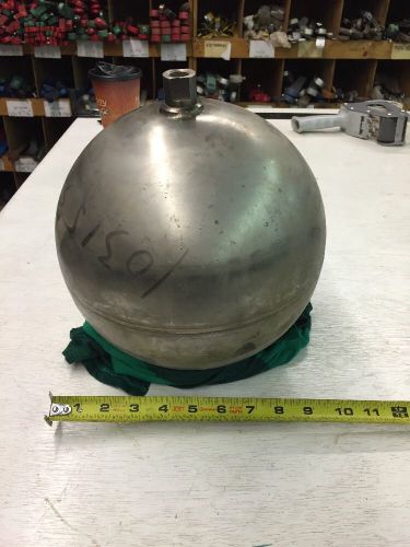 *NEW* Float Ball, Round, SS, 10 In, W/ 1/2&#034; NPT Connection