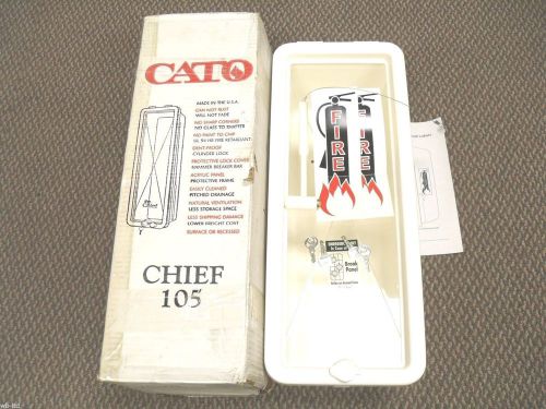 Cato Chief Plastic Fire Extinguisher Cabinet Surface Mount NEW