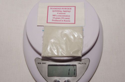 Diamond powder (for polishing and lapping) 4.0 micron 50 carat (10 gram)