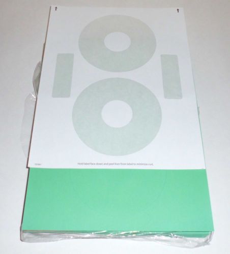 CD/DVD Labels 2 Up Green (Neato) 100 labels