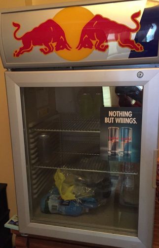 Baby Red Bull Mini Fridge Cooler Counter Top Beer Wine MAN CAVE WORKS ICE COLD
