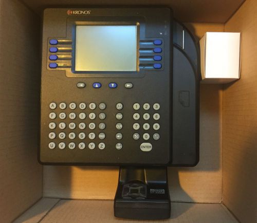 Kronos system 4500 model 8602004-001 + touch id bio-metric scanner 8602801-001 for sale