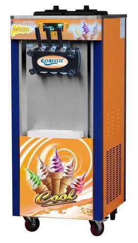 Brand new 3 head soft ice cream machine single phase 110v 60hz free sea shipping for sale