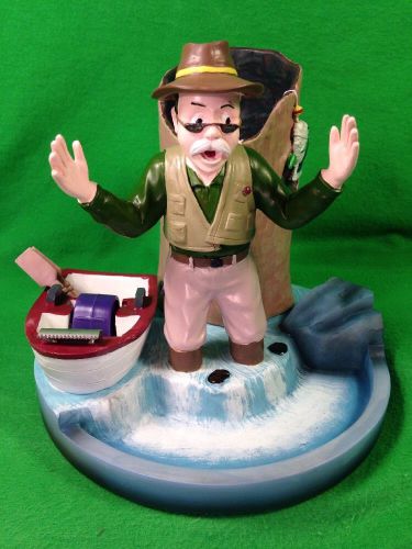 New desk pals fisherman accessories w/personality tape cup card holder tray for sale