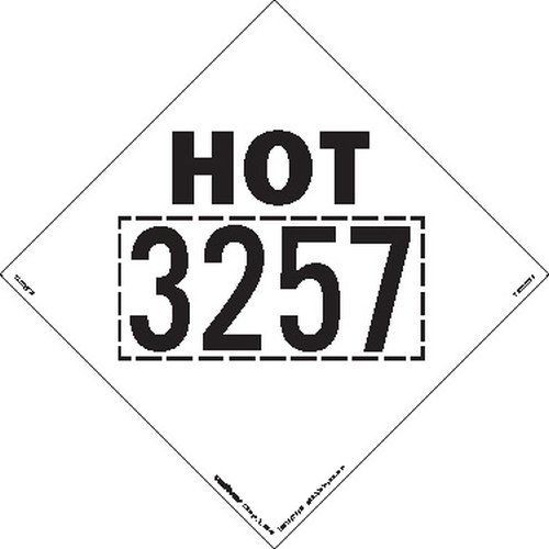 Labelmaster? Labelmaster TAGHOT32 Hot 3257 Marking Placard, 273 mm x 273mm,
