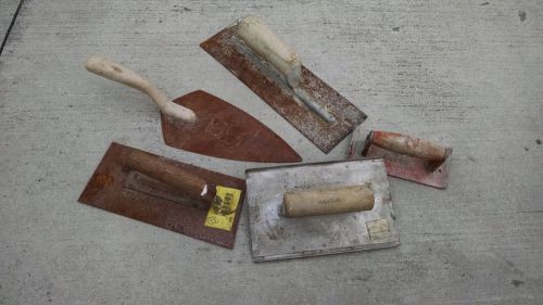 masonry hand tools lot of 10 trowels,edgers - LQQK!