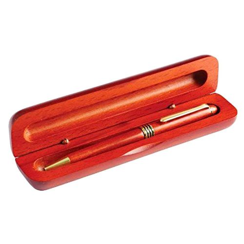Genuine Rosewood Ballpoint Pen in Wood Gift Box (1)