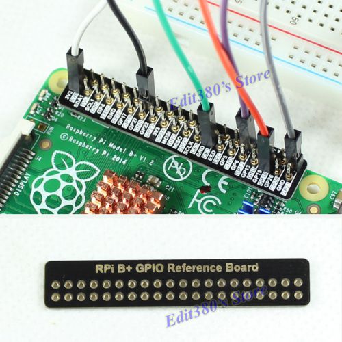 NEW GPIO Plus Pin Reference Board For Raspberry Pi 2 / B+ Black
