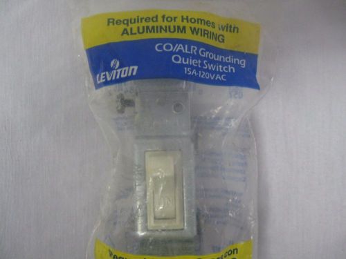 Leviton CO/ALR Quiet Grounding Switch 15a-120v ac  (Sealed)