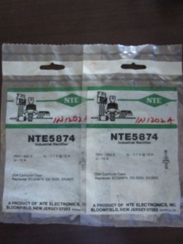 NTE INDUSTRIAL RECTIFIER NTE5874 CROSSES TO ECG5874 &amp; GE-5032 - LOT OF 2