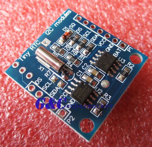 I2C RTC DS1307 AT24C32 Real Time Clock with LIR2032 battery Rechargeable M93