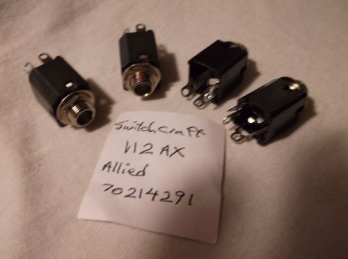 LOT OF4 SWITCHVRAFT N112 AX ALLIED CONNECTOR PHONE AUDIO SOCKET 3 POS 70214291