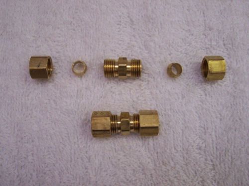Brass Solderless Compression Union Fittngs 5/16&#034;