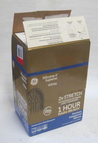 GE Silicone White Rubber Sealant 9oz M90015 11-Pack NNB