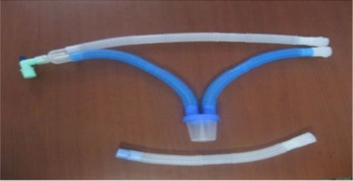 Adult ventilator circuit with single water trap (pack of 2 pieces) for sale