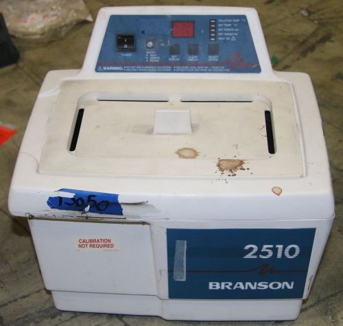 (1) used branson 2510 ultrasonic digital bench top cleaner 3/4 gallon for sale