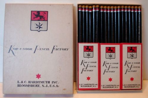 Koh-i-noor Pencil Factory Display Box Full L.&amp; C. Hardtmuth Inc. Bloomsbury,N.J.