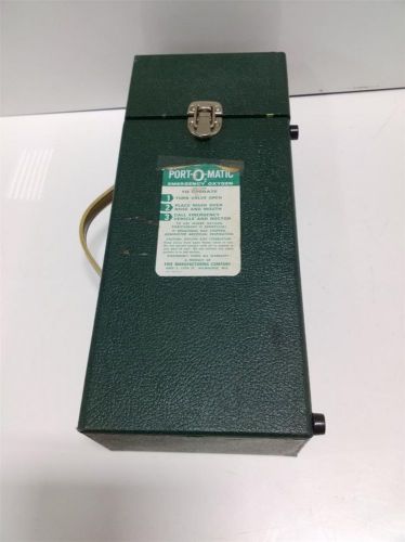 ERIE MANUFACTURING CO. PORT-O-MATIC EMERGENCY OXYGEN 407A42