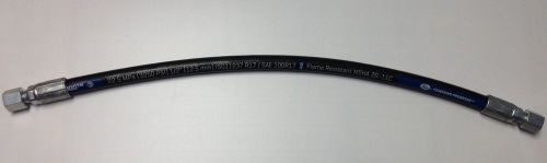 1/2&#034; x 24&#034; 2-wire braid hydraulic hose  w/ #8 fjic 3000+ psi for sale
