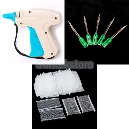 Garment clothes tagger price label tagging gun, 5000 2&#034; tag barbs, 5pcs needles for sale
