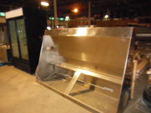 7ft restaurant hood system with exhaust, supply fans, ansel fire system for sale