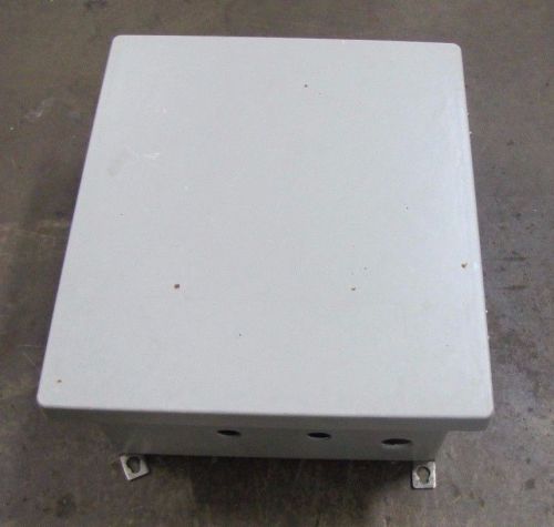 ALLIED MOULDED PJ14126T 14&#034; X 12&#034; X 6&#034; NON METALLIC HINGED ELECTRICAL ENCLOSURE