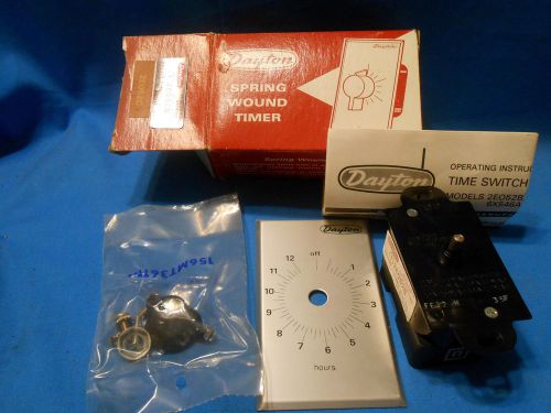 (nos) dayton spring wound timer, 12 hour, no hold, in factory box for sale