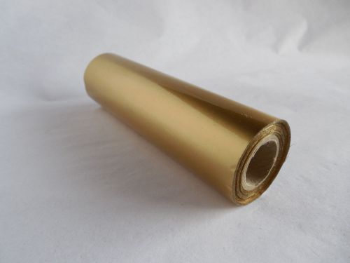 Hot Foil Stamping 4&#034; x 100&#039; Roll on 5/8&#034; Core - Jason Matte Satin Gold
