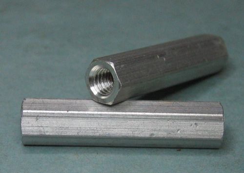 20 - pieces aluminum spacer standoff 1-3/16&#034;-long 1/4&#034;-hex 8-32 threads for sale