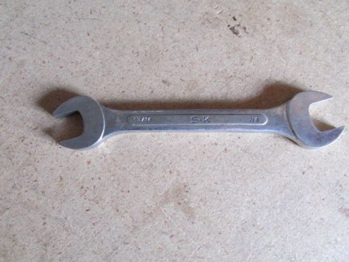 S-K Tools 7/8&#034;-13/16&#034; Raised Panel Double Open End Wrench - 0-2628