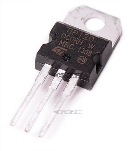 50pcs tip120 to-220 darlington transistors npn new #783925