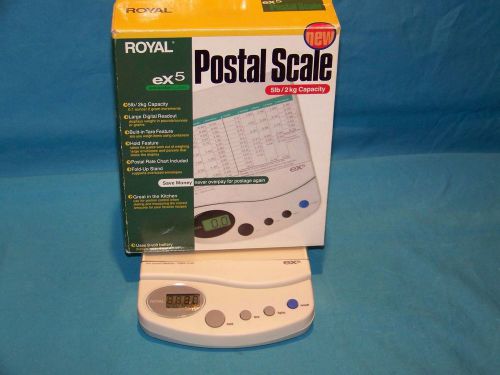 Royal EX5 Postal Scale Ounce &amp; Gram Weight Measurement Kitchen - 5 Lbs Capacity