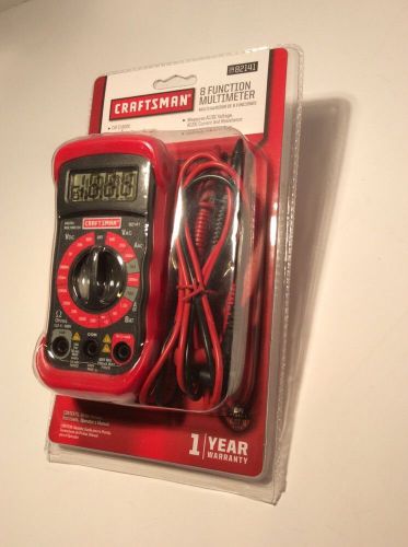 Craftsman 34-82141 Digital Multimeter with 8 Functions and 20 Ranges Lot 2b