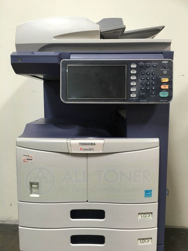 Toshiba e-studio 207l monochrome mfp laser copier print scan large tray 20 ppm for sale