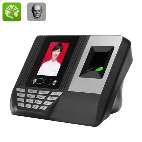 Biometric Time Attendance System 300 Facial Templates+3000 Fingerpint Template