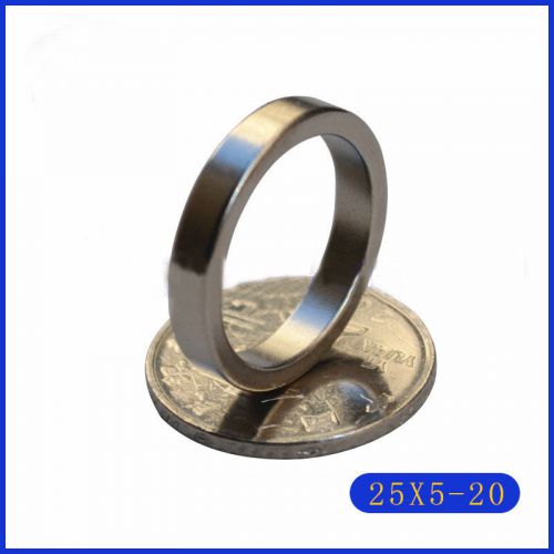 Wholesale N52 25mm x 5mm Hole 20mm Ring Round Neodymium Permanent Magnets