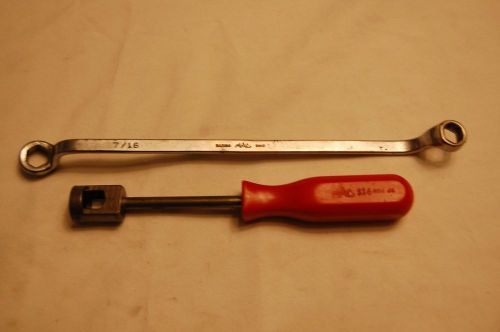 Mac Tools Brake Spring Tool S14 ^ Brake Bleeder Wrench 3/8&#034;X7/16&#034; (6 Point)