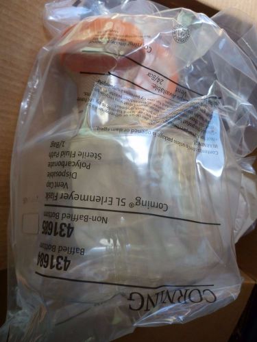 Case of 4 corning 5l pc erlenmeyer flasks, w/vent cap, baffled bottom #431684 for sale