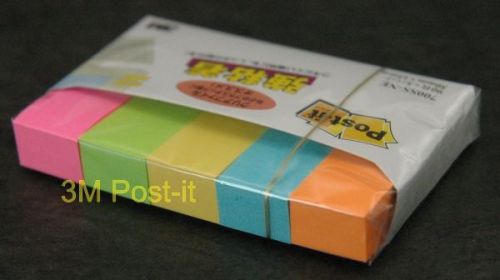 5 color (Total 900 sheets) 3M Post-it 700ss-ne 50x15mm Small Stick Notes Paper