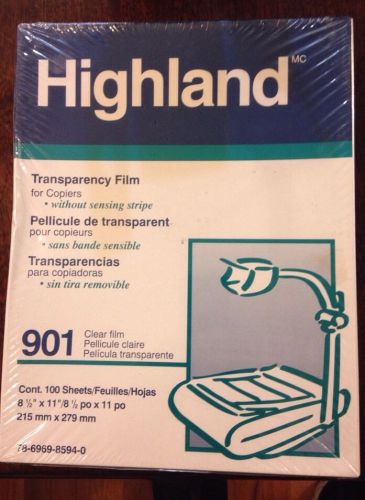 1 HIGHLAND  and 1 USI 100 each TRANSPARENCY FILM un-opened and 1 Precision TRANS