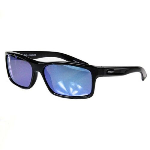 Revo Brand Group RE 4061X 01 BL Square Classic Sunglasses Black Frames Blue Lens