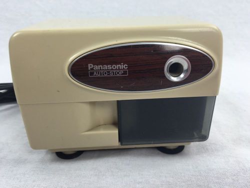 Panasonic KP-310  Electric AUTO-STOP Pencil Sharpener Wood Grain Suction Cups