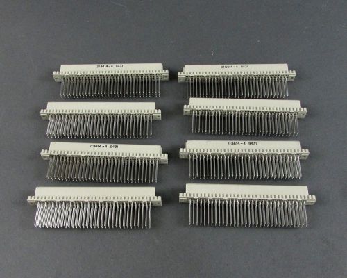 Lot of (8) amp tyco te europin connector, 96 socket contacts 3 row p/n: 215614-4 for sale