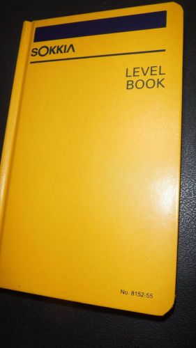 Sokkia Yellow Level Book 815255 No. 8152-55 NEW