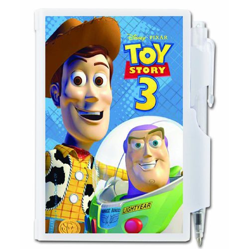 Pocket notes - mini colored notepad with pen - disney - toy story 3 for sale