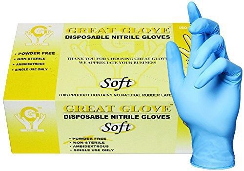 Great Glove GREAT GLOVE SNM50015-L-CS Food Safe Glove, Soft, Nitrile Synthetic