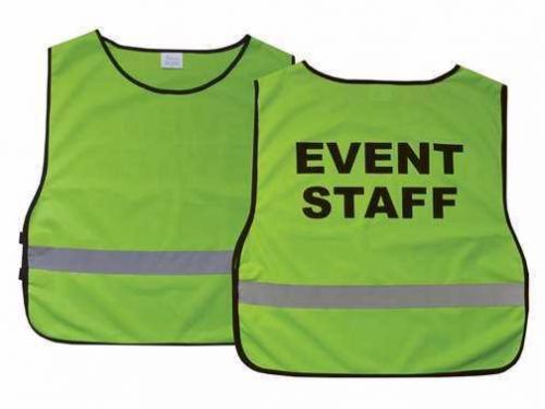 Event Staff Lime Green Reflective Safety Vest